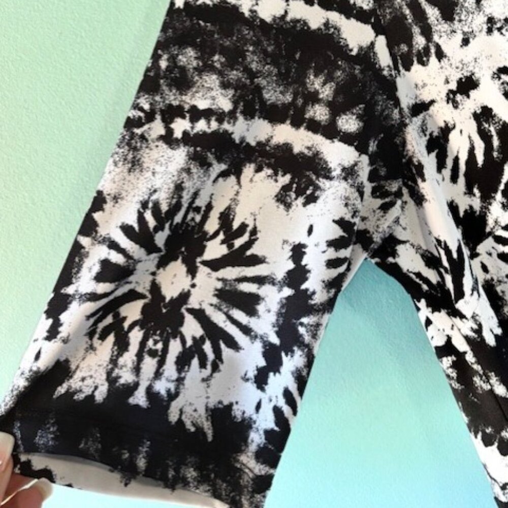 Share Rabbit Rabbit Rabbit 2X Black White Abstract Print Maxi Shift Dress Boho R - Picture 6 of 9